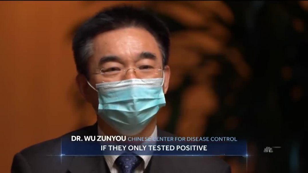 El Dr. Wu Zunyou, del Centro de Control de Enfermedades de China, admite ante las cámaras de la NBC