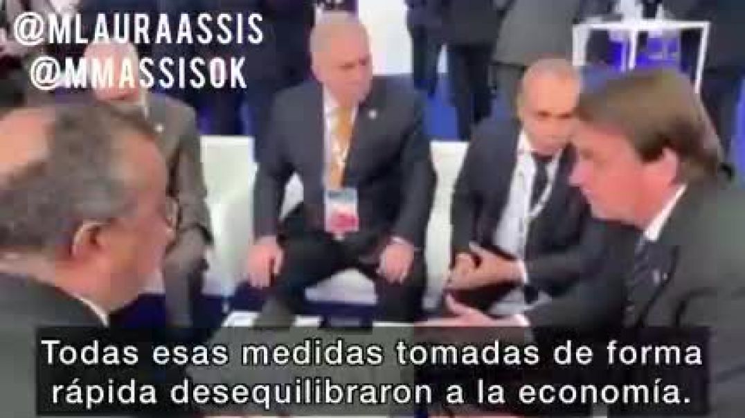 Presidente de la OMS acosado por las preguntas incomodas de Bolsonaro