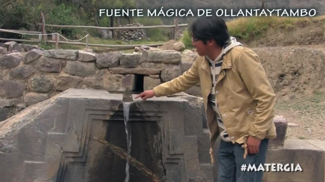 La fuente mágica de agua de Ollantaytambo