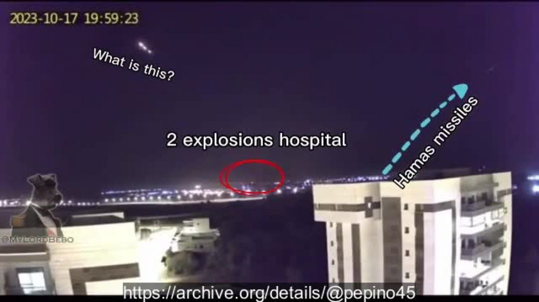 Prueba del Bombardeo Judío a Hospital en Gaza