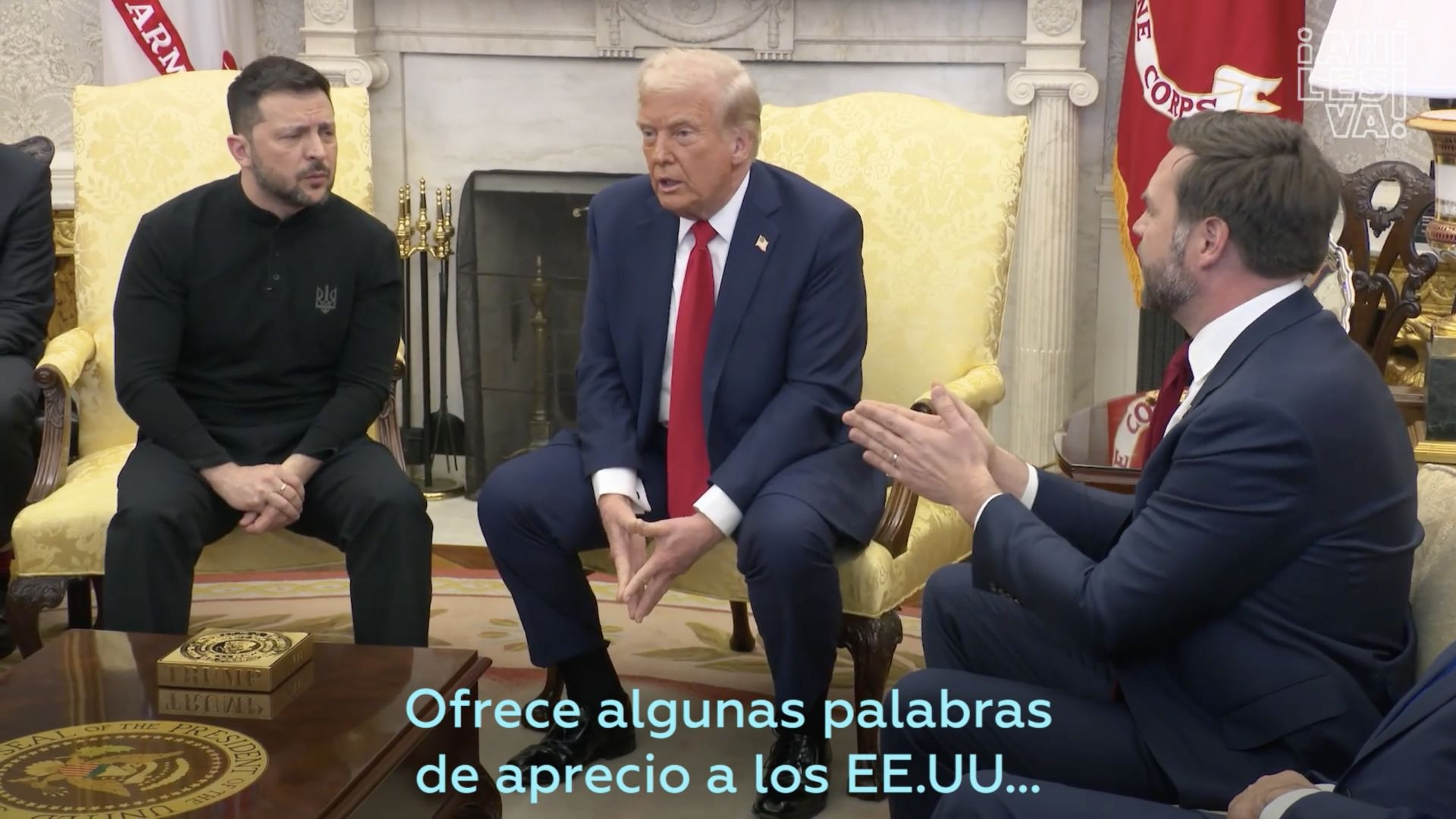 ⁣Trump y Zelenski, a los gritos