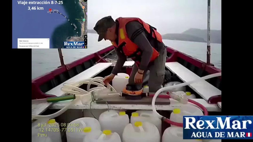 Viaje Completo de Agua de Mar RexMar 🇵🇪 del 8-7-25
