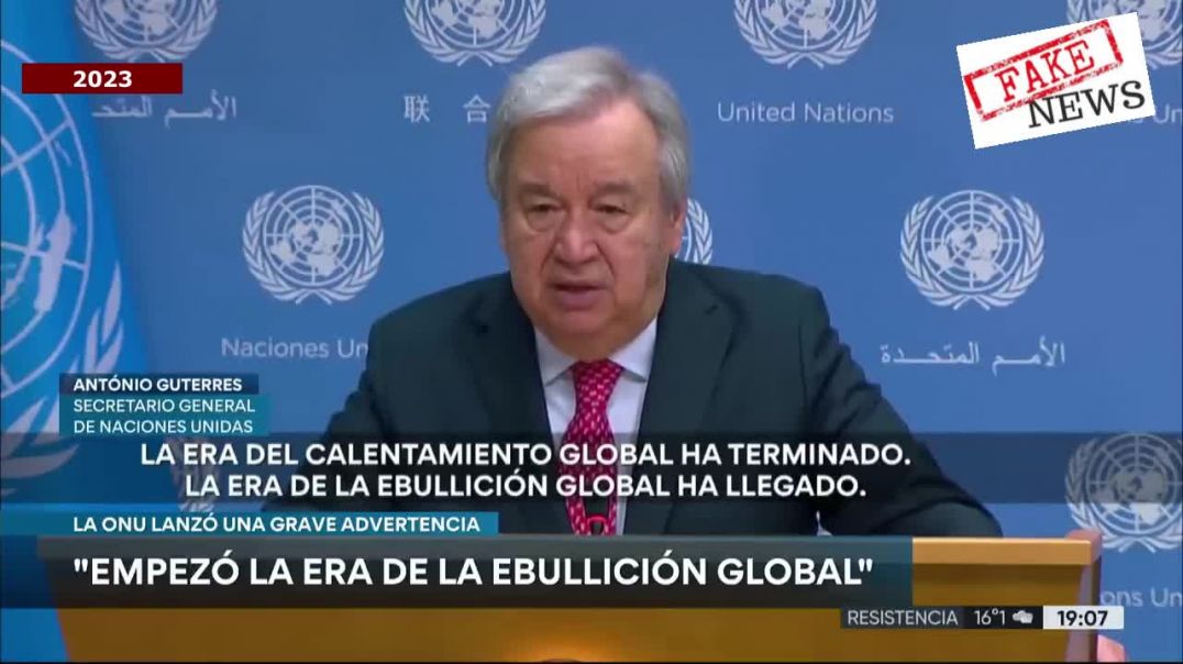 Se cae el Falso Cambio Climático