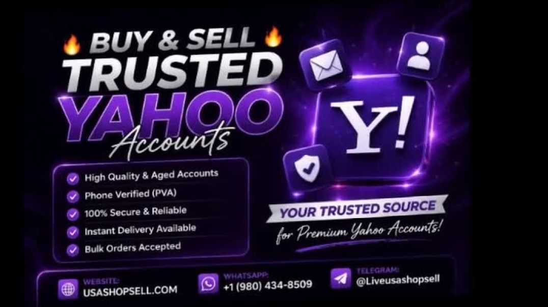 Shop Now Buy usdt Yahoo Accounts ➤ 1–3 years old .....
